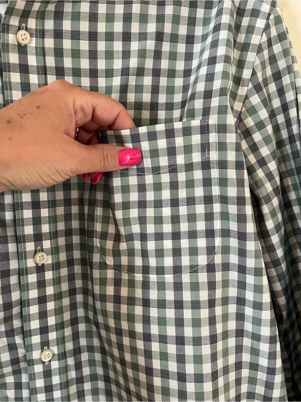 J.Crew Men's Designer Checked Button-Down Shirt Size Large Slim